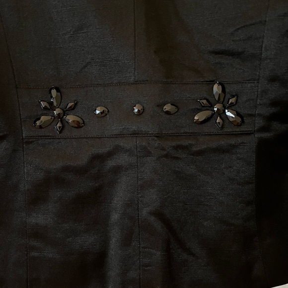 Satiny Black Blazer - Picture 4 of 7